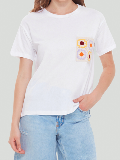 Embroidered Pocket Tee (L & XL)