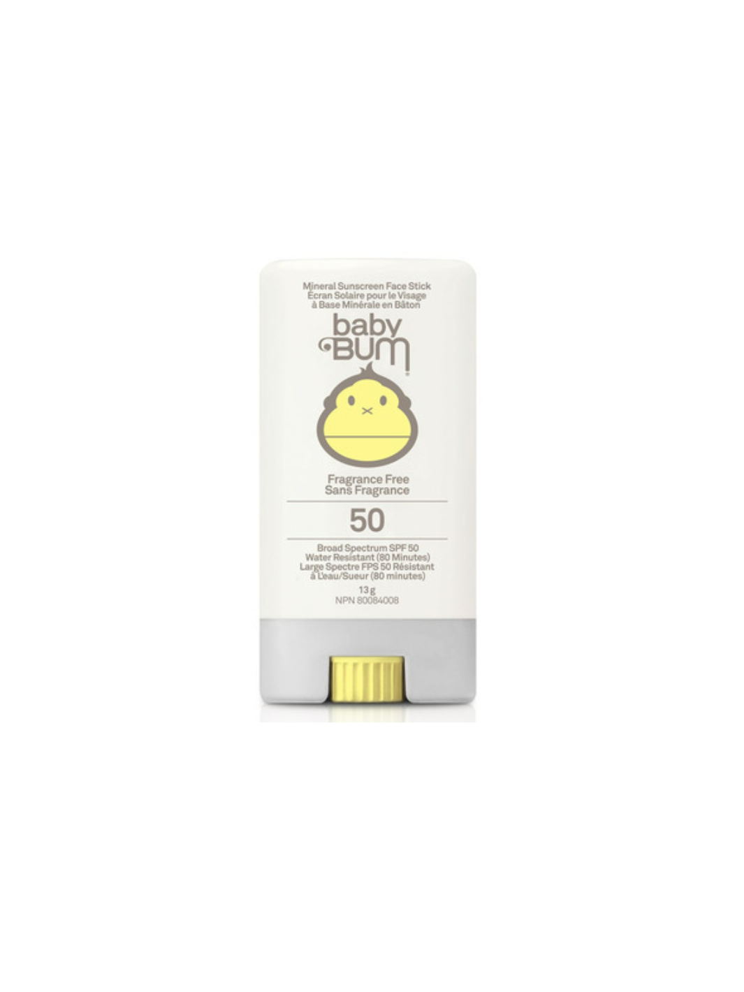 Baby Bum Mineral Sunscreen Face Stick SPF 50 Fragrance Free - 13g