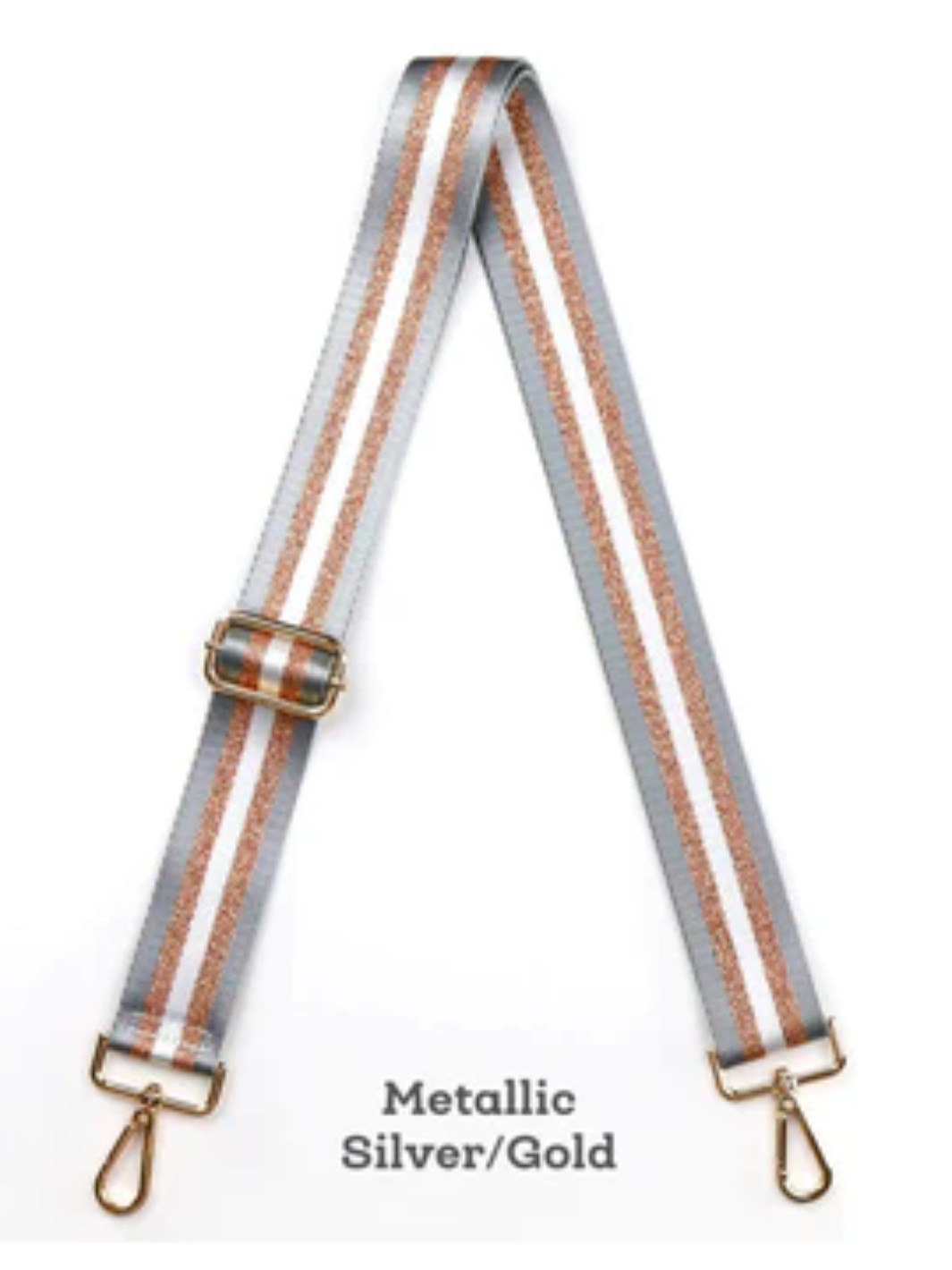 Belt Bag Strap | Metallic Silver/Gold | Grace & Lace