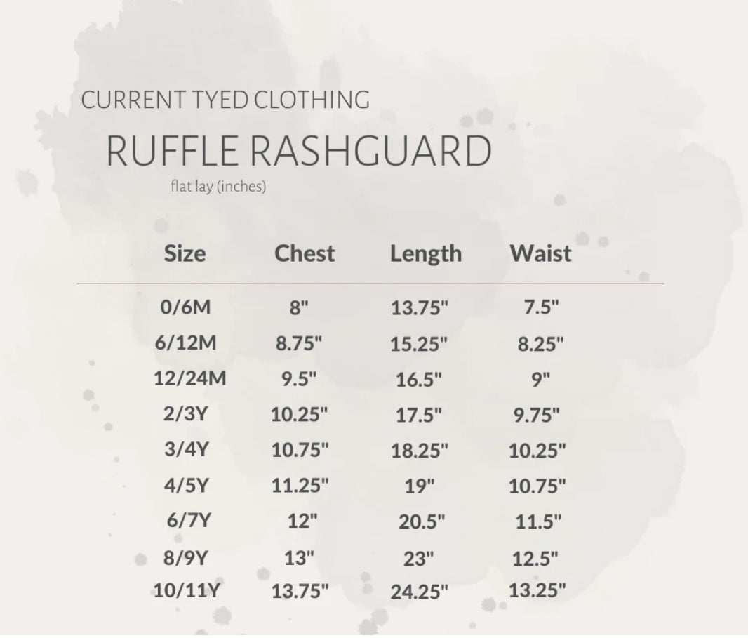 The "Mila" Ruffle Rashguard (12/24M-10/11Y)