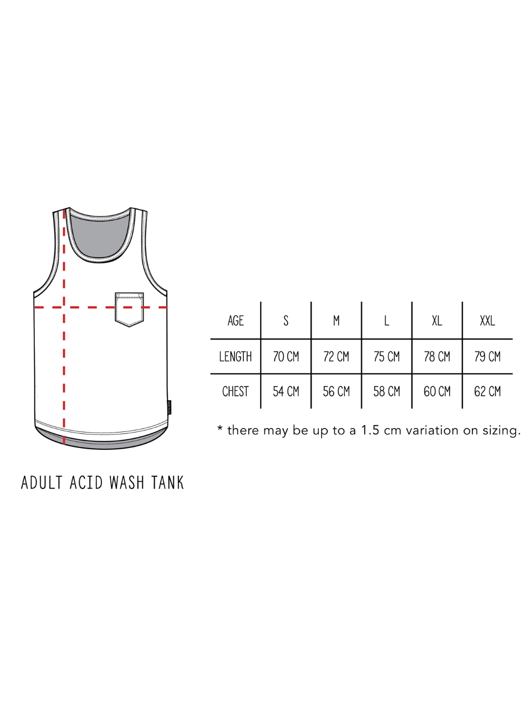 Adult Acid Wash Tank | Sand (XL & XXL)