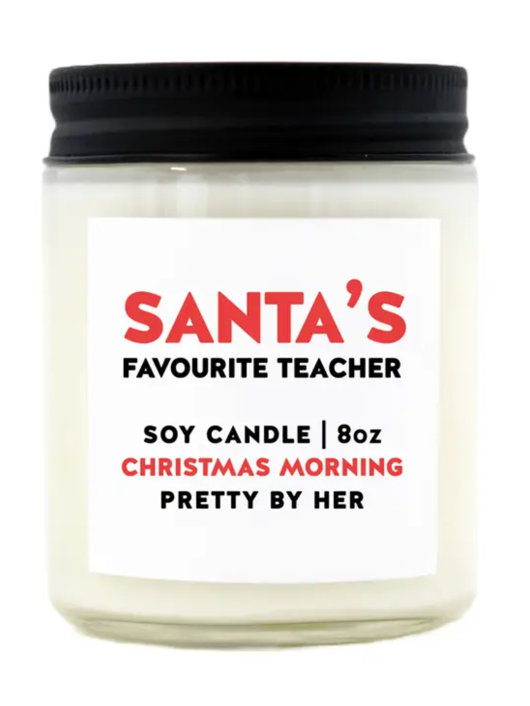 Santa's Favourite Teacher Candle