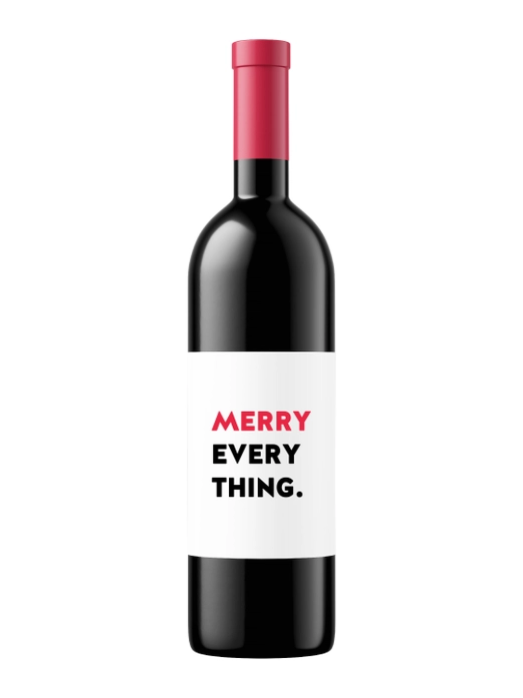 Merry Everything Wine Label