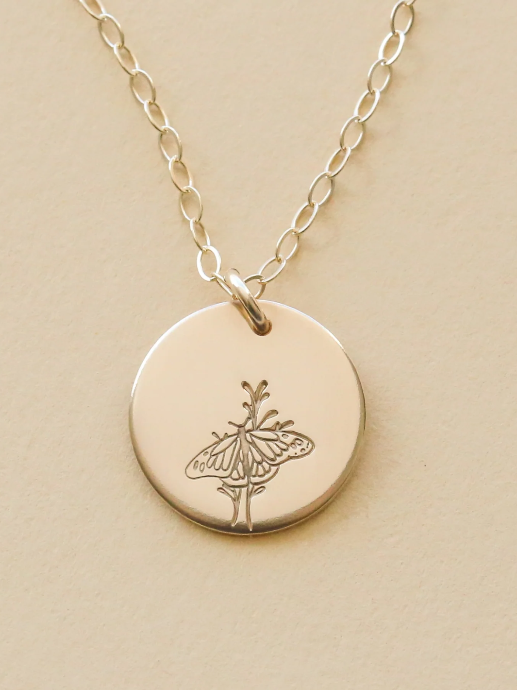Strength & Healing Butterfly Necklace 5/8"