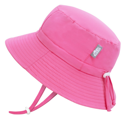 Watermelon Pink Aqua-Dry Bucket Sun Hat