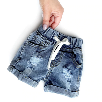 Distressed Denim Shorts (12M-7/8Y)