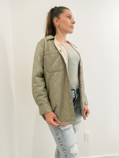 Quilted Light Puffer Jacket (XS & S)