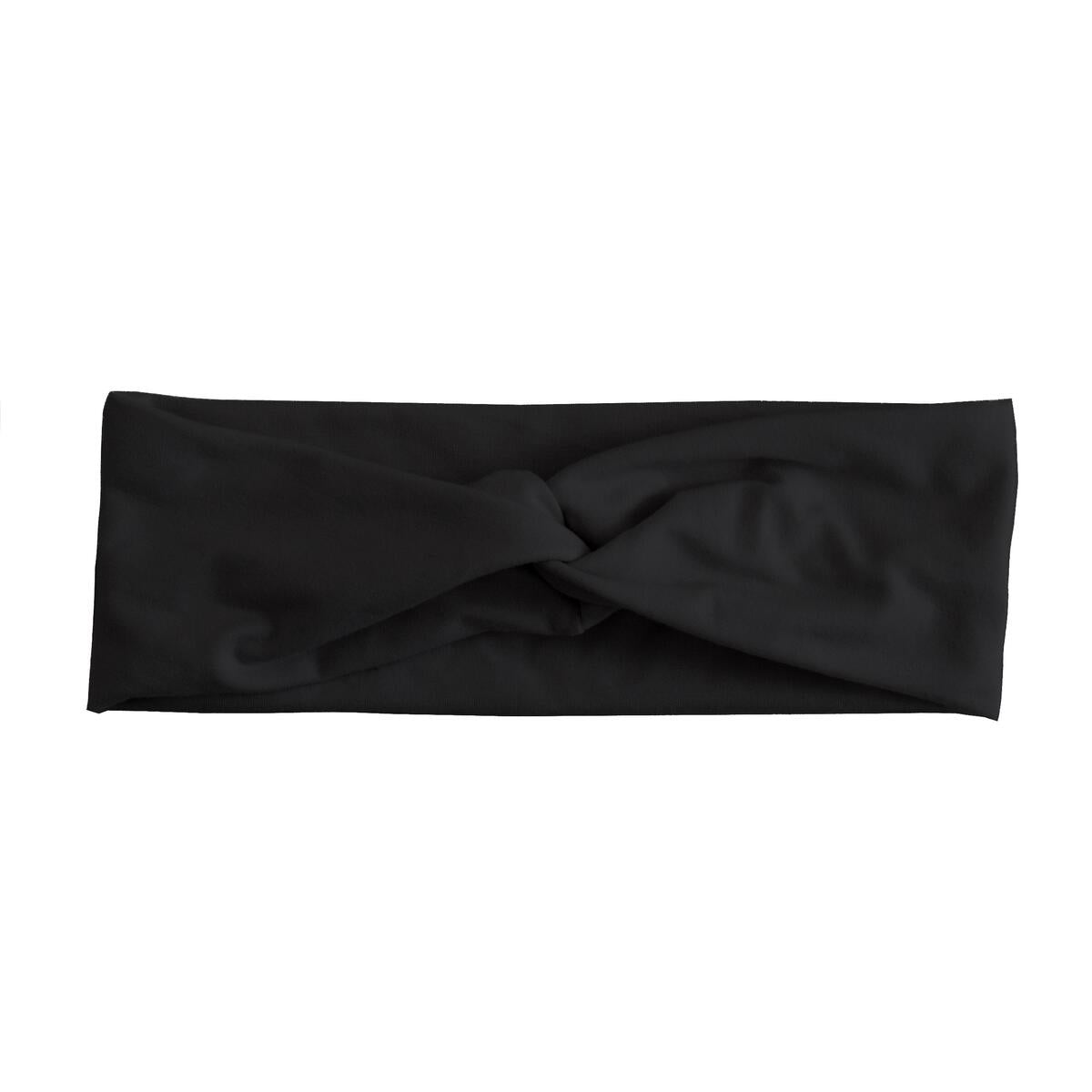 Black Faux Leather Knotted Headband (NB-Toddler)