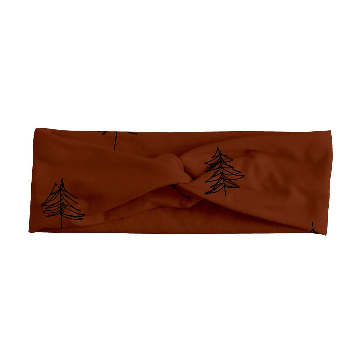 Rust Trees Bamboo Knotted Headband (NB-Toddler)