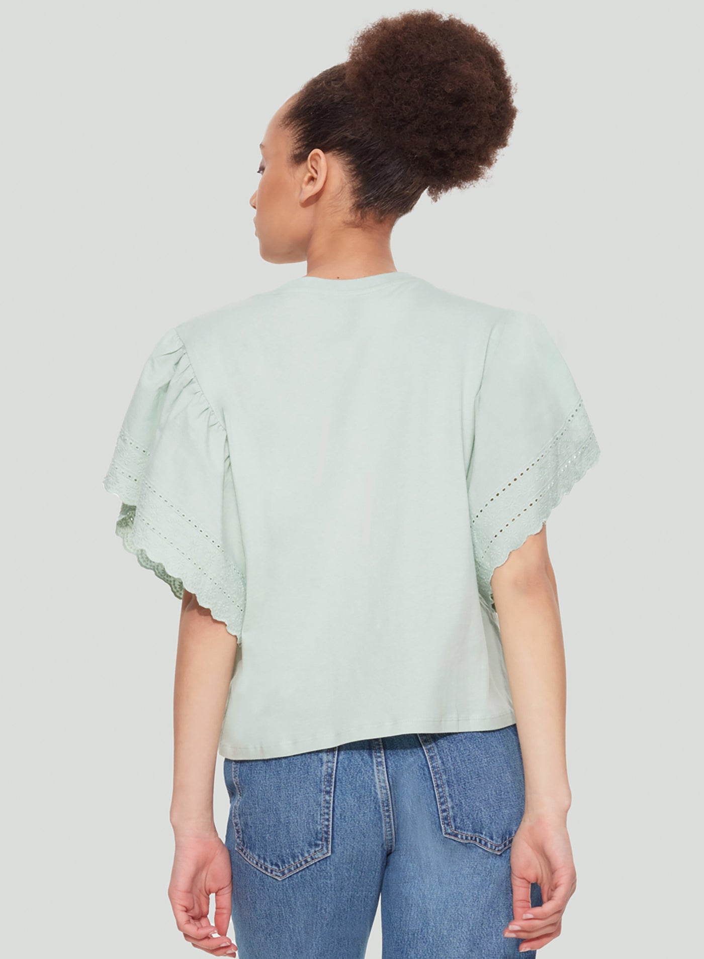 Embroidered Top | Seafoam Green  (XS-XL)